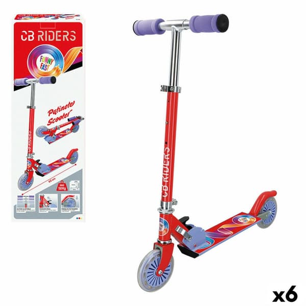 Sparkcykel Colorbaby Röd 6 antal