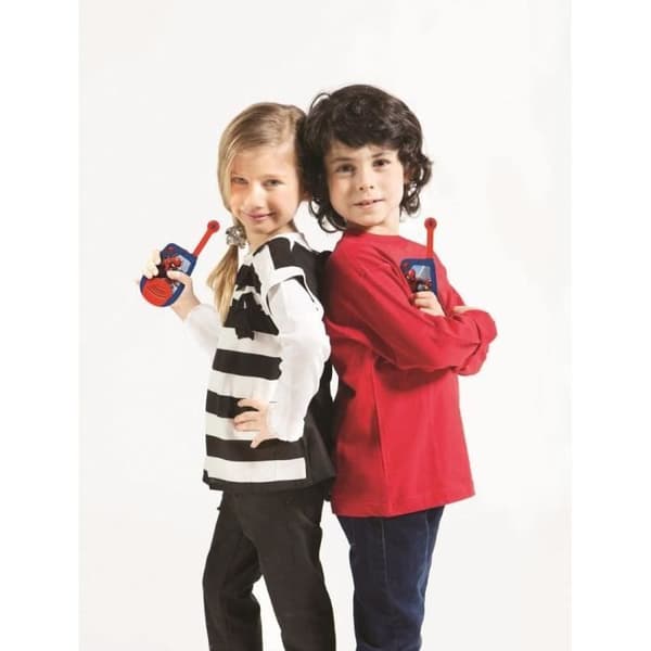 SPIDER-MAN Walkie-talkies - 2 km räckvidd - Volymkontroll - Lysande morsekodsfunktion