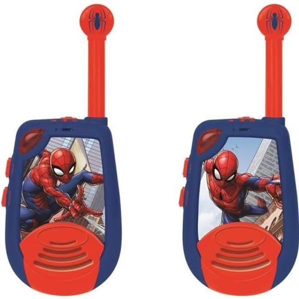 SPIDER-MAN Walkie-talkies - 2 km räckvidd - Volymkontroll - Lysande morsekodsfunktion