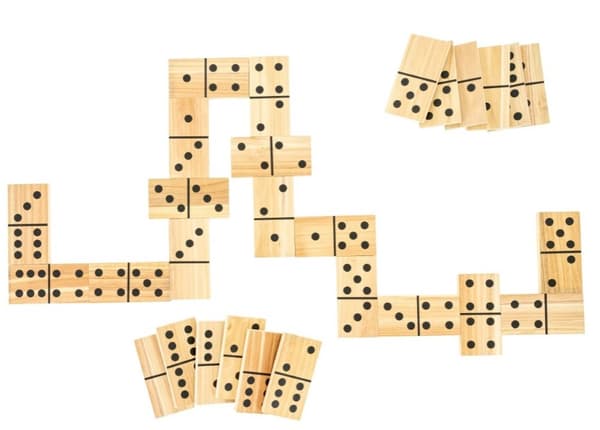Kämpa Domino XL Trädgårdsspel i trä