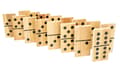 Miniatyrbild 1 av 10: Kämpa Domino XL Trädgårdsspel i trä
