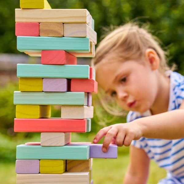Kämpa Jenga i trä