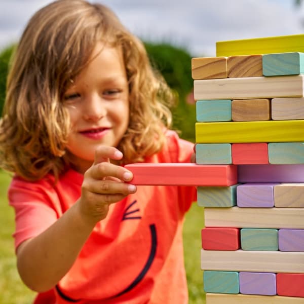 Kämpa Jenga i trä