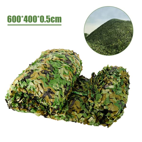 Camouflage Net, Størrelse 600x400x0,5 cm, Stærk Camouflage,600x400x0,5 cm