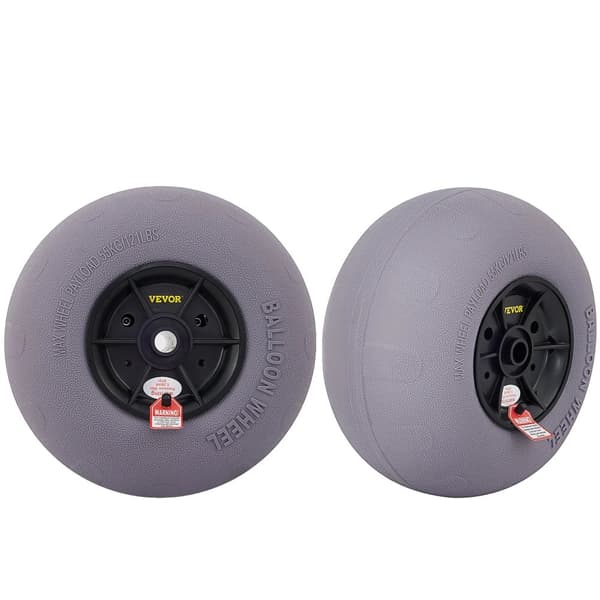 Strandballonhjul, Belastningsevne 55 kg, Materiale TPU,13 tommer
