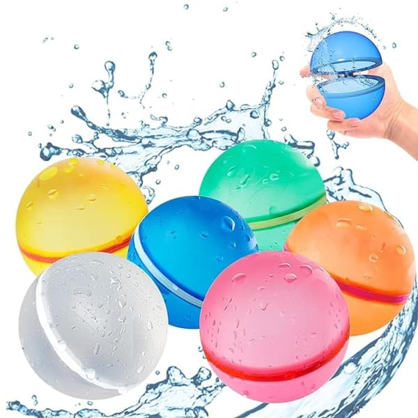 16 st. Magnetisk vattenboll, vattna fyllbar silikon vattenboll leksak
