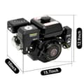Miniatyrbillede 2 af 2: Gasmotor, Overhead Ventil Design,sort