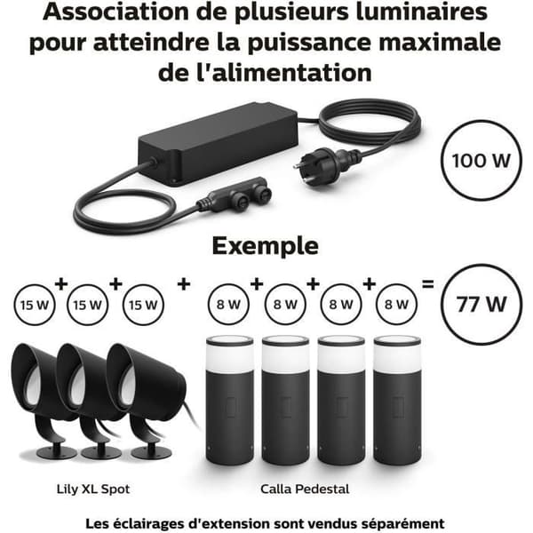 Philips hue utomhusmat 100w