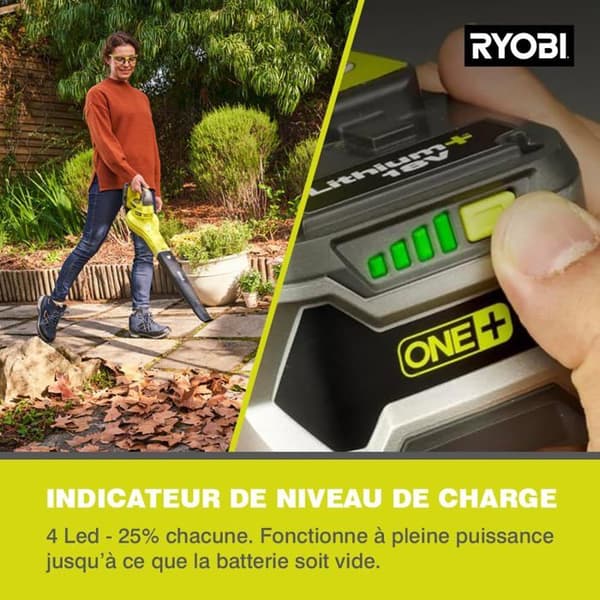 RYOBI 18V OnePlus 5.0Ah LithiumPlus batteripaket - 1 snabbladdare 2.0Ah RC18120-150