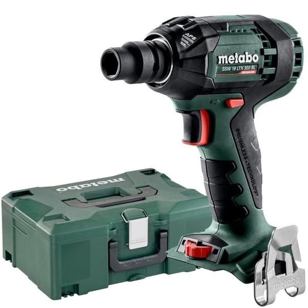 18V SSW 18 LTX 300 BL slagdrivare (utan batteri eller laddare) + MetaBox 145 fodral - METABO - 602395840