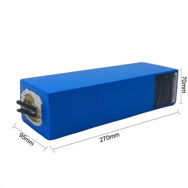 Elcykelbatteri, 18650-cells-pack, Kraftfullt litium, Ljusgrå