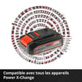 Miniatyrbild 5 av 6: Einhell Starter Kit 2,5 Ah PXC (Litiumjon, 18V, laddare + 1 batteri 2,5Ah, för Einhell PXC-enheter)