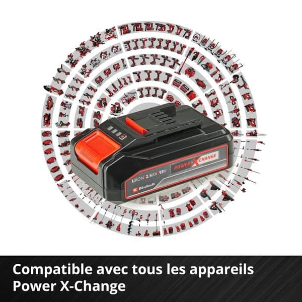 Power X Change Starter Kit - EINHELL - 18V 2,5 Ah - Li-ion batteri - Nätladdare - ABS