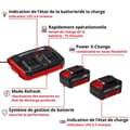 Miniatyrbild 2 av 2: Einhell Power X-Change PXC-Starter-Kit 2x 4,0Ah &amp; Twincharger Kit 4512112 Batteri för verktyg och laddare 18 V 4,0 Ah L