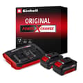 Miniatyrbild 1 av 2: Einhell Power X-Change PXC-Starter-Kit 2x 4,0Ah &amp; Twincharger Kit 4512112 Batteri för verktyg och laddare 18 V 4,0 Ah L