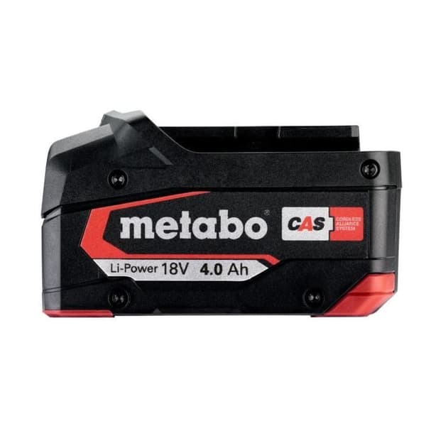 Batteripaket + SC 30 Laddare - METABO - 18V - Li-Power - 4,0 AH - Svart