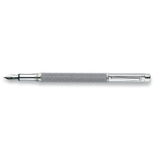 Caran D\'Ache Varius Ivanhoé Medium Nib Reservoarpenna Rhodiumbeläggning Silverpläterad