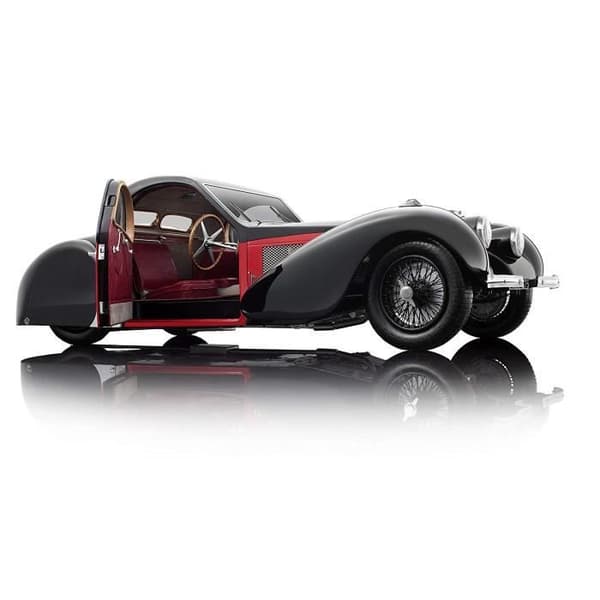 Bauer - Miniatyrkollektionsbil, 7828Z75, röd/svart - 7828-Z75