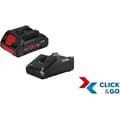 Miniatyrbild 1 av 2: Bosch Professional ProCORE 18V 4,0Ah batteriset + GAL 18V-40 laddare - 1600A01U7U