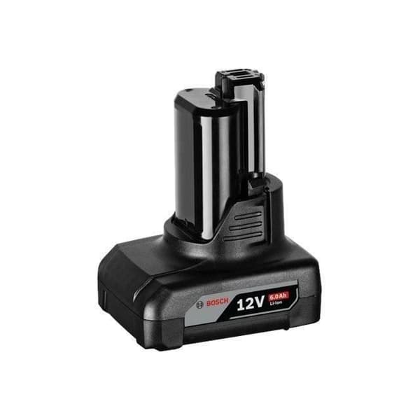 Bosch Professional 12V 6.0Ah batteri - Lång autonomi - Li-ion - Svart