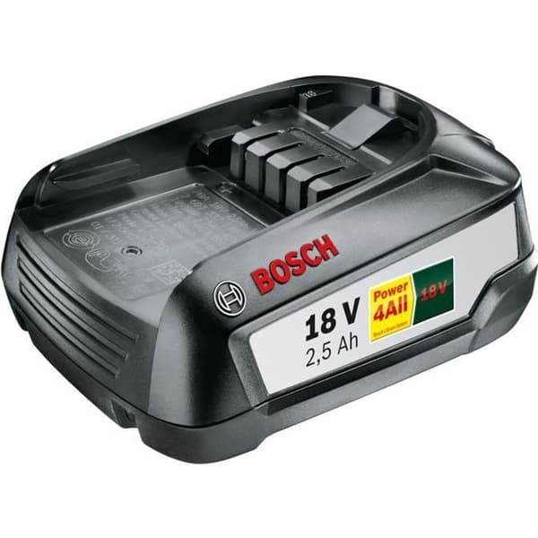 Bosch litiumjonbatteri - 18 V 2,5 Ah - Li-ion - Lång autonomi - Utan minneseffekt