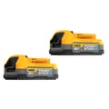 Miniatyrbild 1 av 3: Dewalt 2-pack DeWalt 18V XR Powerstack med reservbatteri, 1,7Ah med påse batteriteknologi DCBP034E2-XJ