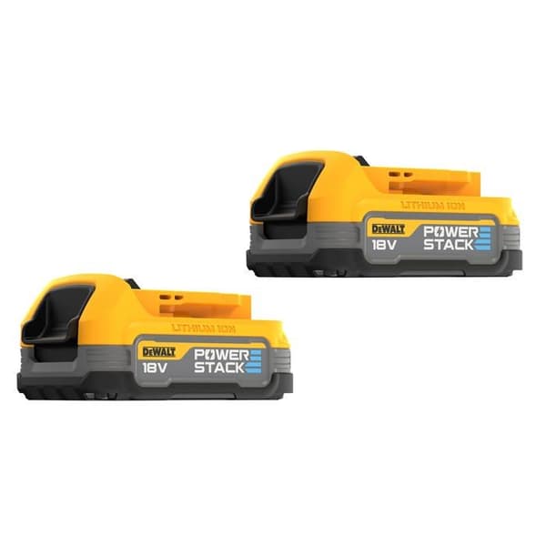 Dewalt 2-pack DeWalt 18V XR Powerstack med reservbatteri, 1,7Ah med påse batteriteknologi DCBP034E2-XJ