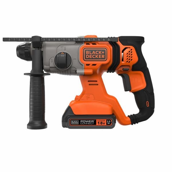 Black + Decker BCD900E2K-QW borrhammare - 18V - 2,5 Ah - SDS-Plus - Svart