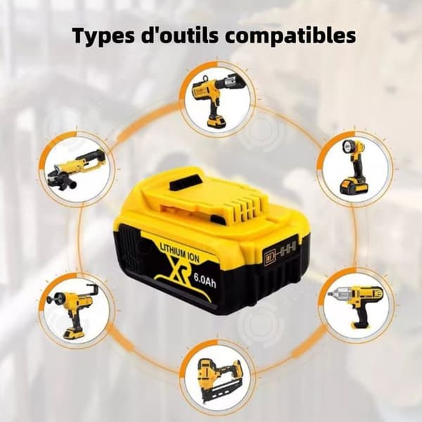 Batteri - INNOVTEC - 6000mAh - Litiumjon - 18V - Kompatibel med Dewalt