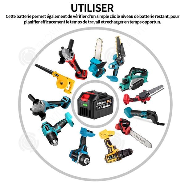 INN Batteri 20V 22500mAh ersättningsbatteri med laddare för elverktyg BL1860 litiumjonbatteri trippelskyddskompatibelt