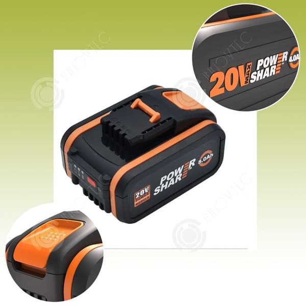 INN Batteri 20V 4000mAh utbytesbatteri med laddare för elverktyg BL1860 litiumjonbatteri trippelskyddskompatibelt
