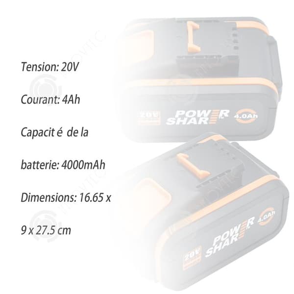 INN Batteri 20V 4000mAh utbytesbatteri med laddare för elverktyg BL1860 litiumjonbatteri trippelskyddskompatibelt