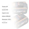 Miniatyrbild 4 av 4: INN Batteri 20V 4000mAh utbytesbatteri med laddare för elverktyg BL1860 litiumjonbatteri trippelskyddskompatibelt