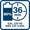 Miniatyrbild 4 av 4: Bosch Professional GBA 12V 3Ah Li-ion-batteri - 1600A00X79