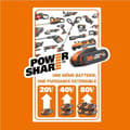 Miniatyrbild 2 av 4: Batteri - WORX - Powershare PRO - Litium-ion 20V - 2Ah - WA3639