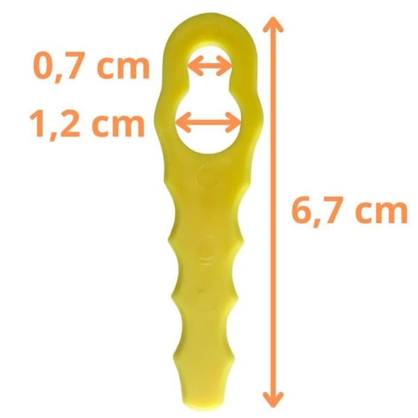 Reservblad - Phonillico® - RAC155 RAC157 RAC158 - 50 stycken - Kompatibel med Ryobi - 6,7 cm