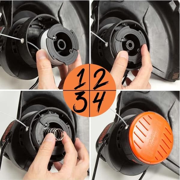 Grästrimmer trådspole - Black och Decker - A6481 - Ø 1,65mm - L9,1m - Pack med 8 spolar