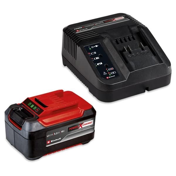 Einhell Startpaket 5,2 Ah Power X-Change (Litium-Ion, 18V, 1 laddare + 1 batteri 5,2 Ah)