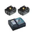 Miniatyrbild 2 av 2: Li-ion energipaket (2 BL1850B 5Ah batterier + DC18RC laddare) 12V - MAKITA - 197570-9