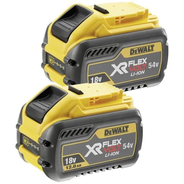 54V 12Ah Li-Ion verktygsbatteri - DEWALT - DCB548Y2-XJ - Bakåtkompatibel - Hög effekt - 216Wh