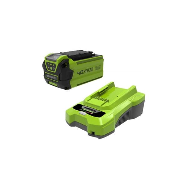 GREENWORKS 40V-paket - 1 2,0Ah litiumjonbatteri - 1 laddare