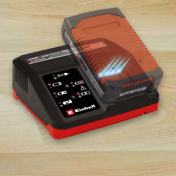 Einhell Snabbladdare Power X-Change (18V, litium-ion, 200-260V, 50-60 Hz, snabbladdning 4 A)