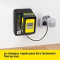 Miniatyrbild 6 av 6: KARCHER Power 18V/5Ah batteri med nätladdare - LCD-skärm och halkfria handtag