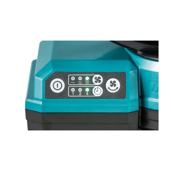 Fläkt - MAKITA - DCF203Z - Dubbel strömförsörjning - Oscillation - Timer