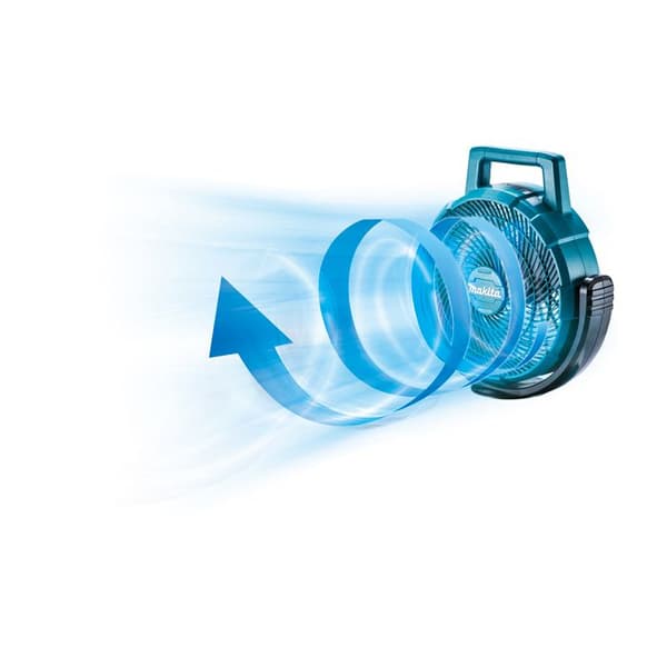 Fläkt - MAKITA - DCF203Z - Dubbel strömförsörjning - Oscillation - Timer