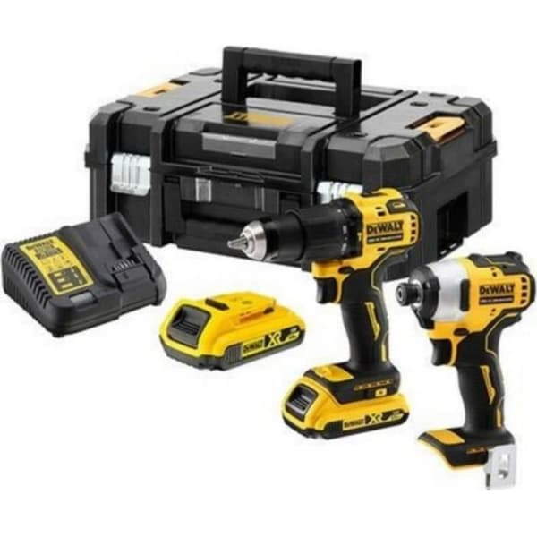 Dewalt 18V / 2Ah DCK2062D2T-QW sladdlös slagborr - Dewalt märke - Batteri - 2Ah - 18V - Li-ion