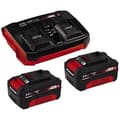 Miniatyrbild 1 av 4: Einhell Startpaket 2 x 3,0 Ah Power X-Change och Twincharger Kit (litiumjon, 18 V, 2 x 3,0 Ah, kompatibel med alla 451208)
