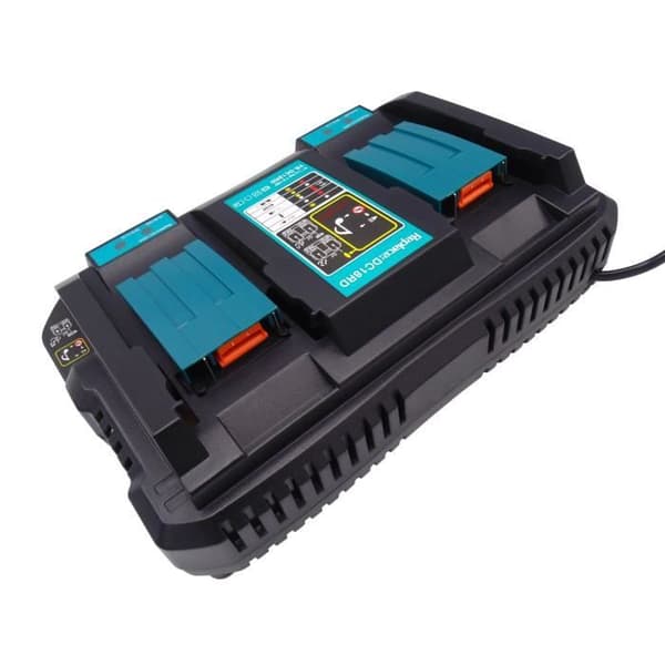 Snabbladdare för 2 Li-Ion-batterier 14,4 till 18 V Makita DC18RD