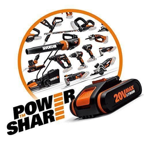 Worx Power Share Set med 20V/2000mAh Li-Ion Battery Plus-laddare, 1st, - WA3601