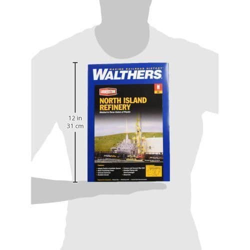 Walthers, INC. North Island Oil Refinery Kit, 8 1/16 x 5 tum 20,5 x 12,7 cm - 933-3219